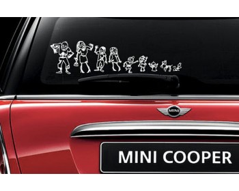 Zombie Family Stick Figures Car Decals Zombie Family Stick Figures Car Decals