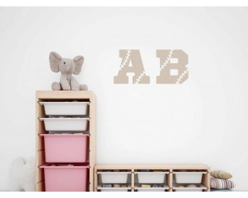 Softball Baseball Monogram Decal - Personalised Initial Letter Vinyl for Laptop Bottles Cup  Softball Baseball Monogram Decal - Personalised Initial Letter Vinyl for Laptop Bottles Cup