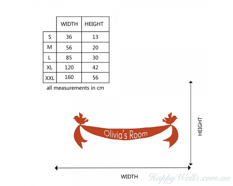 Bird Ribbon Banner With Custom Name