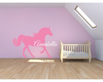 Personalised Name with Horse Wall Decal Personalised Name with Horse Wall Decal