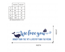 We Love You Quote Whale Decal