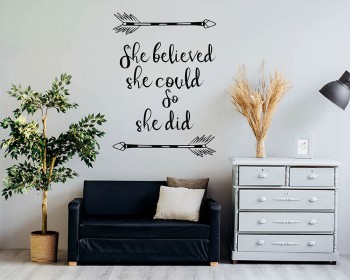 VODOE Love Quotes Wall Stickers – Inspirational Vinyl Art Decals For Bedroom, Living Room, Bathroom (25 X 7 Inches, Removable & Easy To Apply)