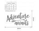 Adventure Awaits Arrow Decal