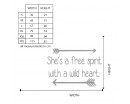 She's a free spirit with a wild heart Wall Decal