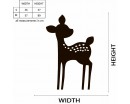 Fawn Deer Wall Decal  For Nursery