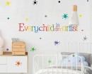 Every Child is an Artist Color Wall Sticker