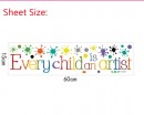 Every Child is an Artist Color Wall Sticker