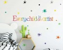 Every Child is an Artist Color Wall Sticker