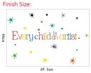 Every Child is an Artist Color Wall Sticker