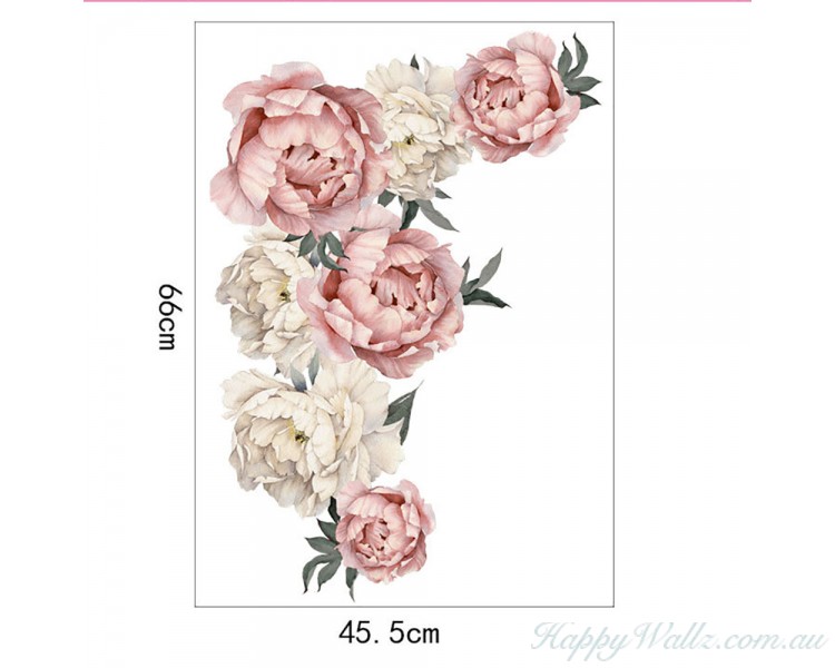 Peony Removable Sticker-Living Room Decor